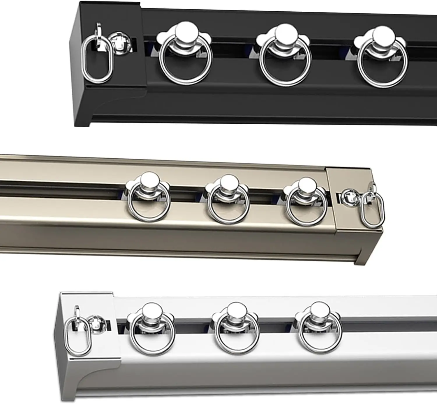 Cortina resistente para montaje en techo y pared para separadores de habitación, cortinas Ra para sala de estar y dormitorio, 2