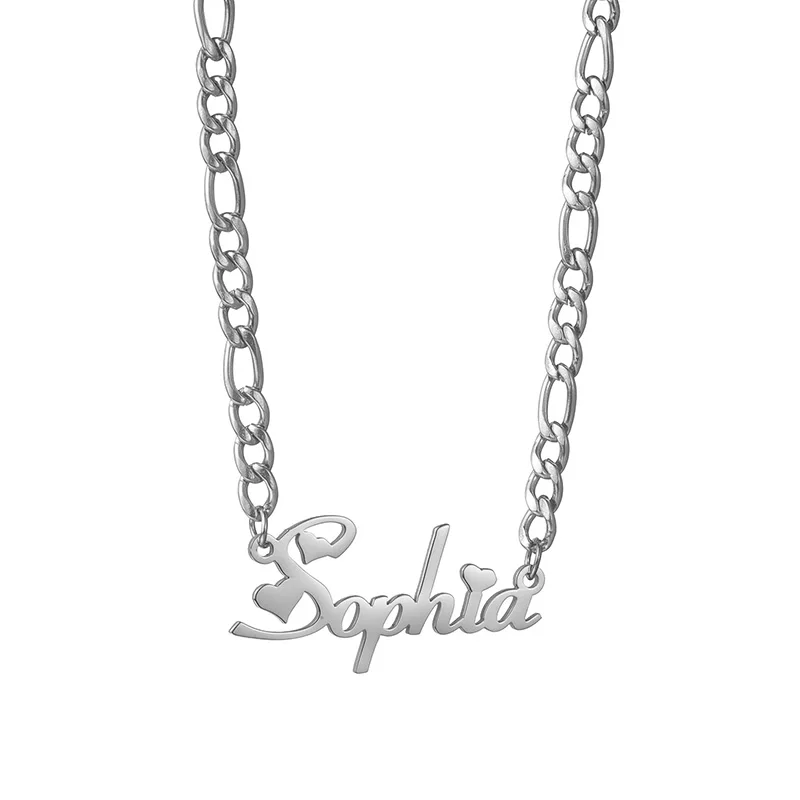 Letdiffery 2025 New Fashion Custom Names Necklace Stainless Steel Personality Simple High Trend Surprise Birthday Party Gifts