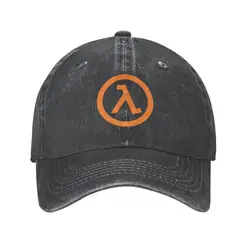 Casquette de Baseball en Coton Personnalisé avec Logo Lambda Half Life, Chapeau d'Extérieur Ajustable pour Homme et Femme