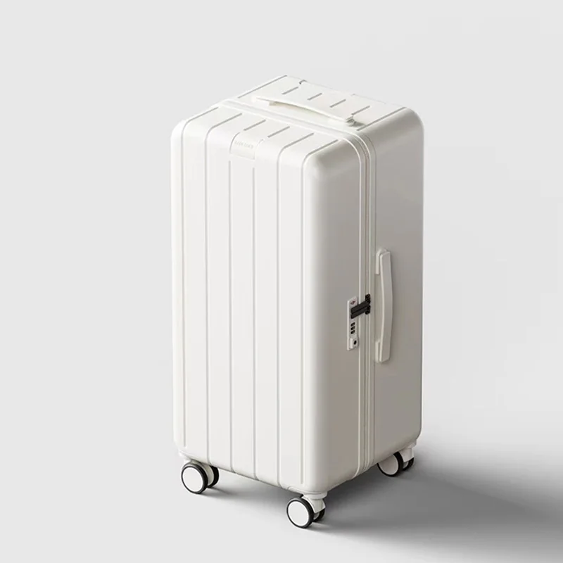 

Trolley Suitcase 28-inch Large Capacity Combination Lock Suitcase Unisex 20-inch Carry-on Luggage with Multi-directional Wheels