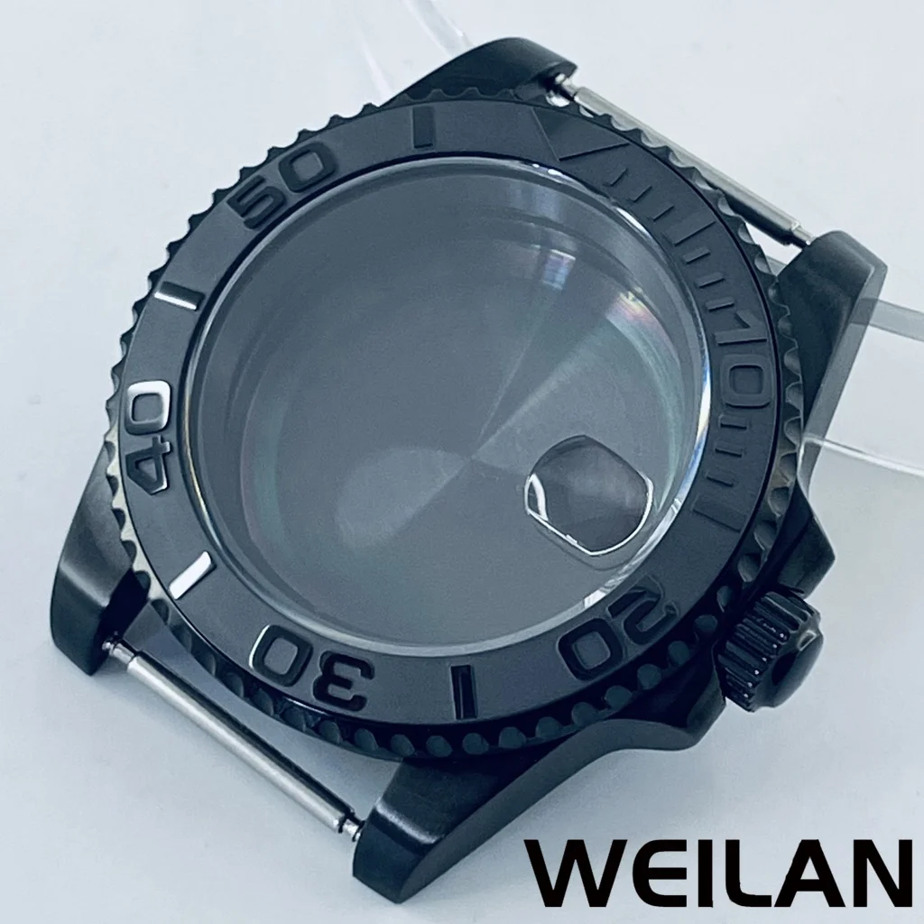 

40mm Fit NH34 NH35 NH36 NH38 NH39 NH70 ETA2824 PT5000 Movement Black Watch SUB GMT Case Ceramic Bezel Sapphire Glass