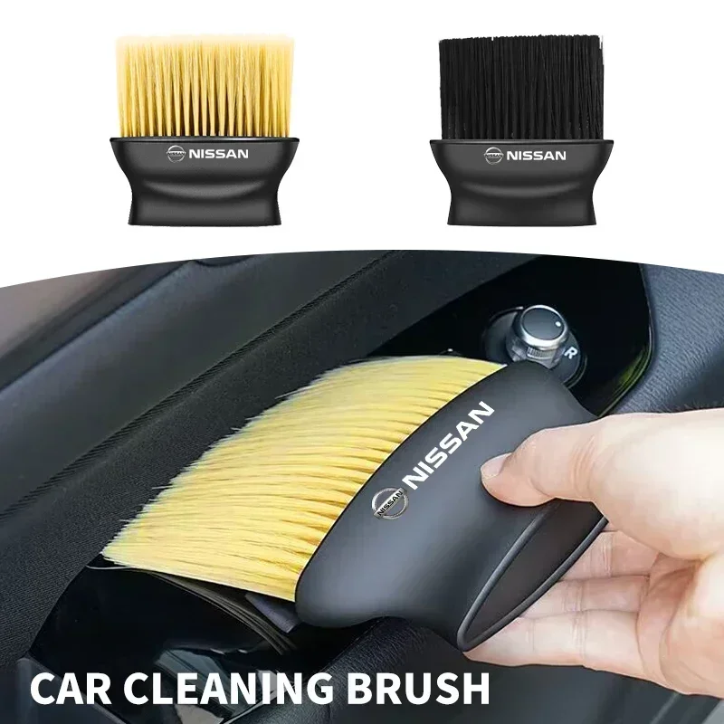 Car Soft Brush Car Crevice Dust Removal Artifact Brush For Nissan X-trail Qashqai Note Juke Sentra Patrol Leaf Car Accessories