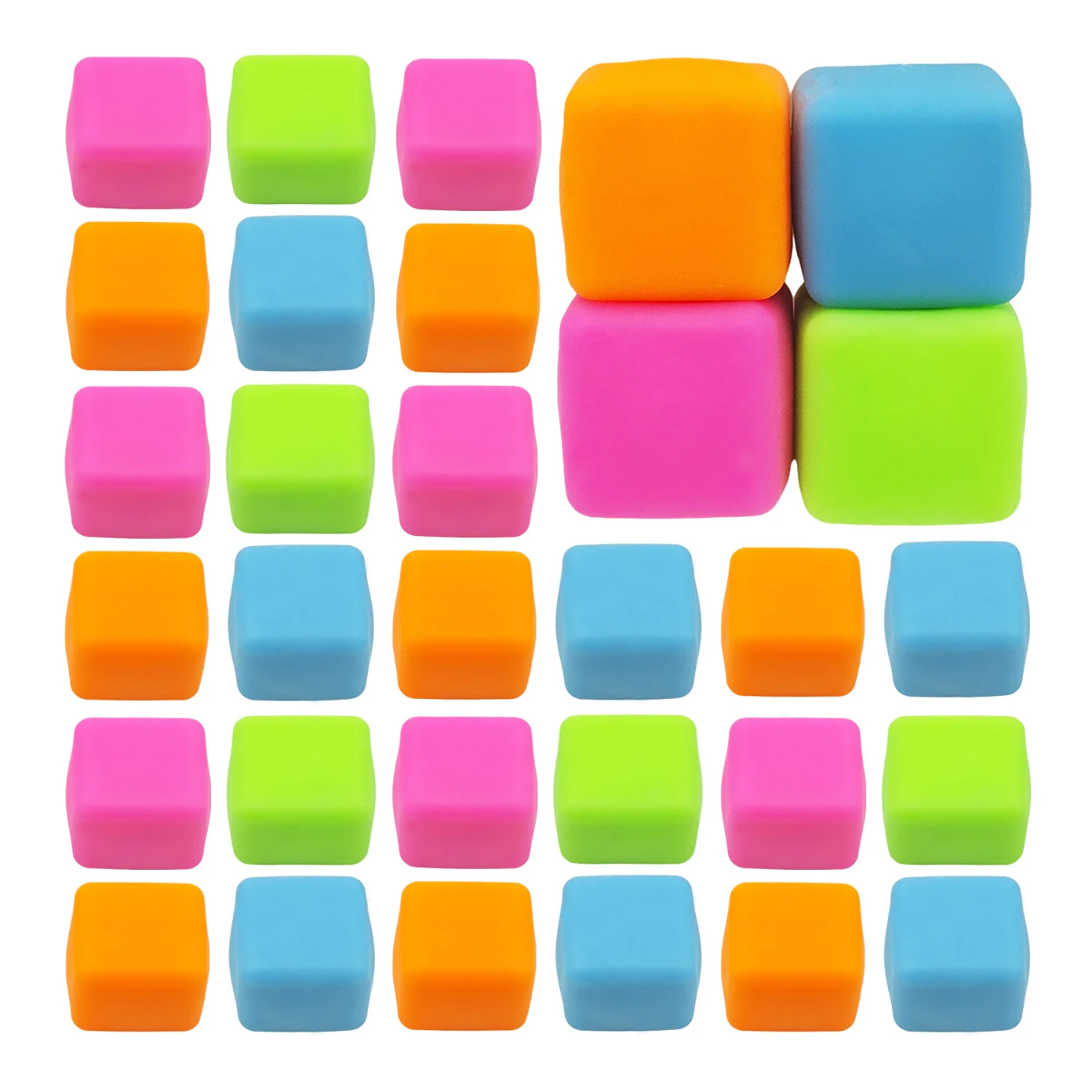 

Cubes, cubes, flour balls, plasticity, slow rebound, decompression, kneading, ice cubes, kneading, decompression toys