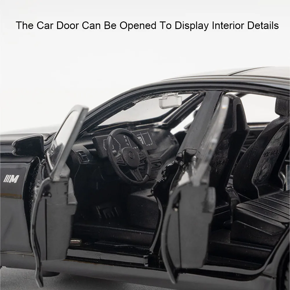 1:32 M4 320I Simulation Auto Modell Spielzeug Metall Diecast Türen Geöffnet Sound Licht Zurückziehen Gummi Reifen Ornament Fahrzeuge für Kinder – Detail 14