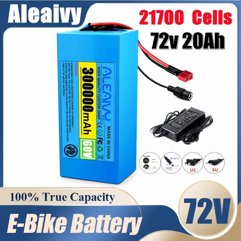 72V 20Ah 25Ah 30Ah 35Ah 40Ah 50Ah Battery Pack 2000W High Power 84V Electric Bike Motor Electric Scooter Ebike Battery with BMS