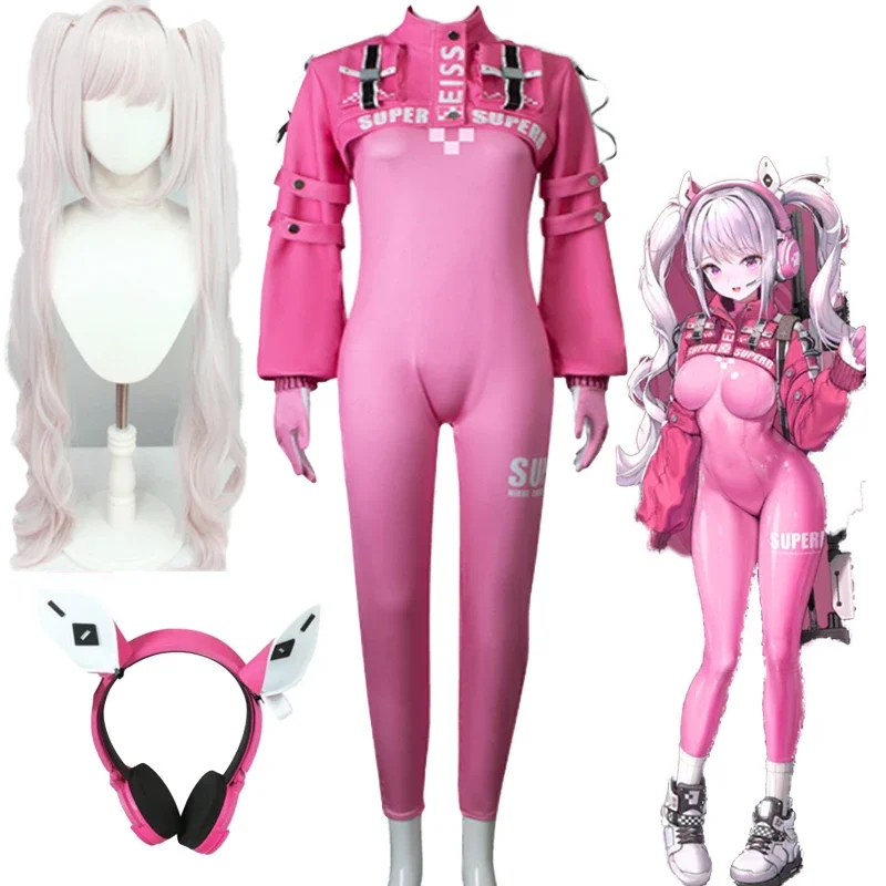 

Game NIKKE The Goddess of Victory Cosplay Alice Cosplay Costume Fancy Pink Sexy Women Uniforms For Halloween Carnival