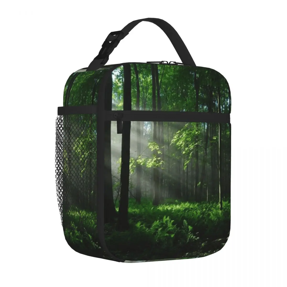 Bolsa de Almuerzo de Neopreno con Textura de Nylon y Diseño de Bosque Iluminado, para Almacenamiento de Alimentos para Recién Nacidos, en Oferta