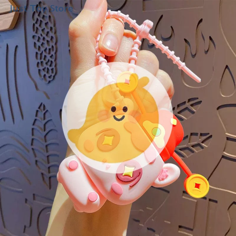 

[JT]1Pc Cartoon Cute Horse Charm Keychain Bag Pendant Hanging Decoration Car Key Ring 2026 Horse Year Lucky Gift