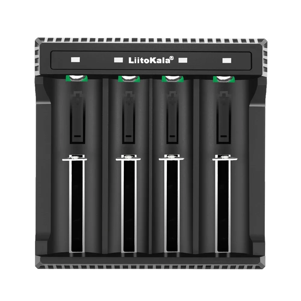 LiitoKala Lii-L4 18650 Rechargeable Battery Charger for 3.7V 26650 21700 20700 20650 18500 18350 CR123A with USB Cable