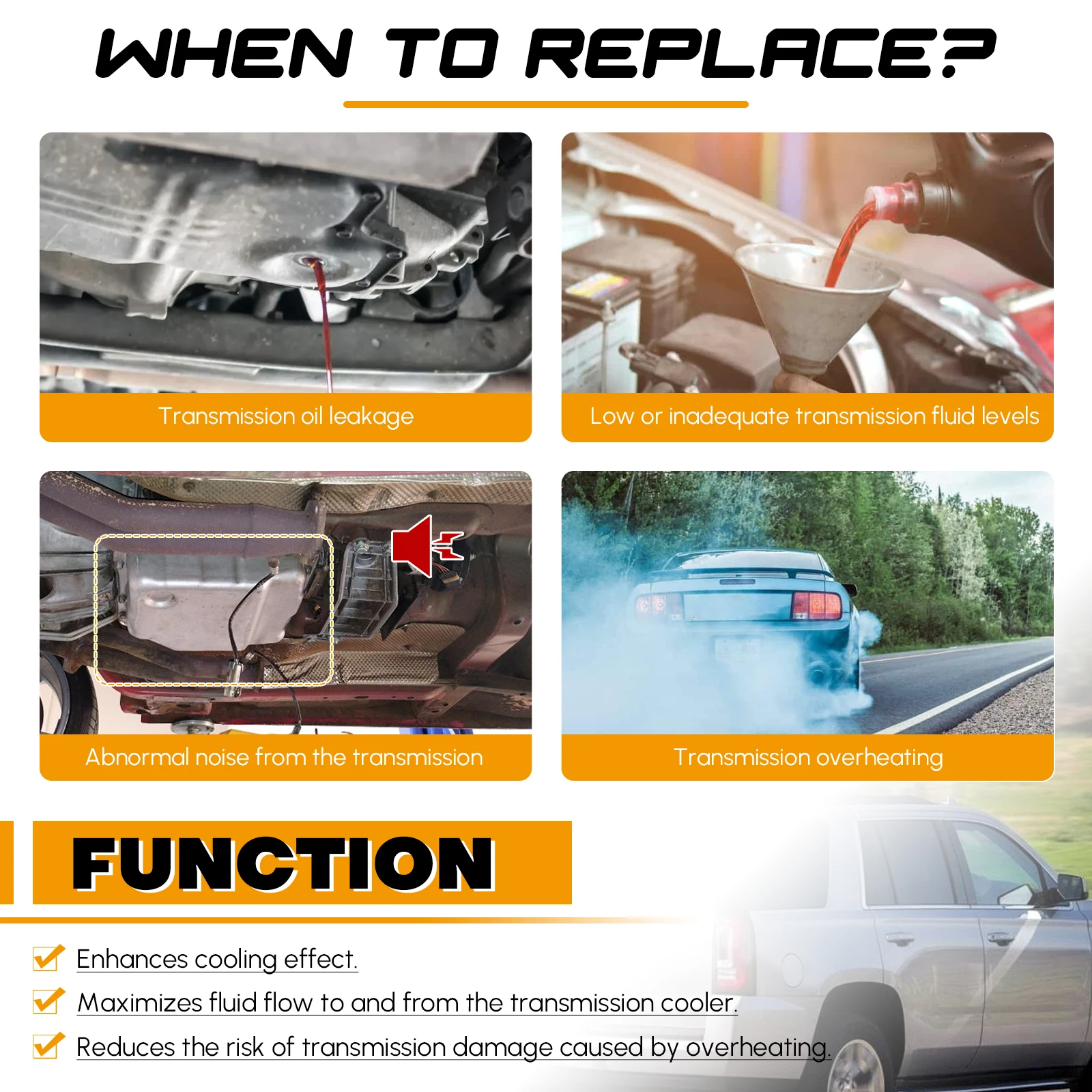 รถ Trans Fluid Therm Bypass สําหรับ Chevy สําหรับ GMC 1500 เกียร์อัตโนมัติของเหลว Thermal Cooler วาล์ว