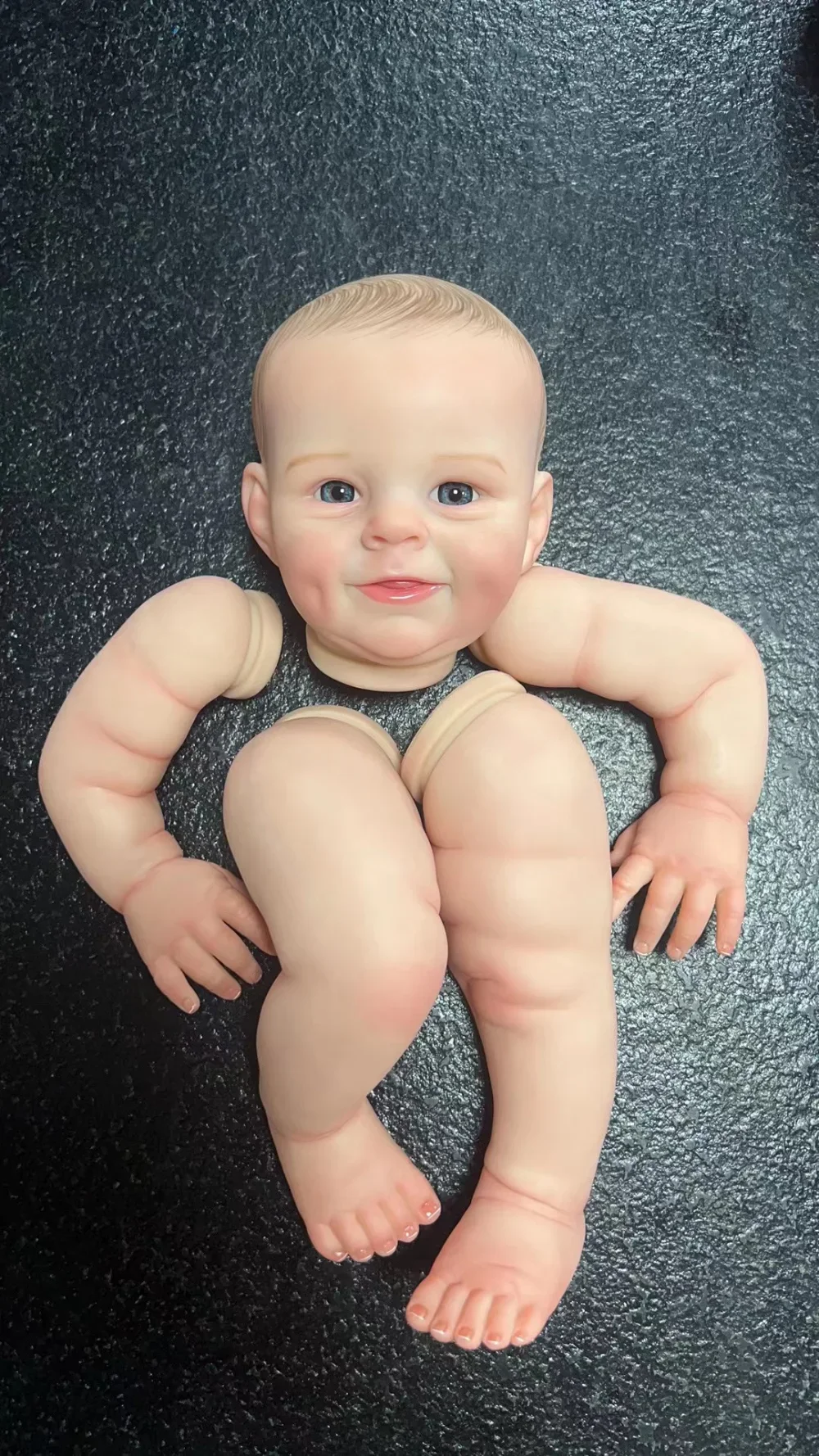 

21inch Reborn Doll Kit Shaya Popular Sweet Face 3D Painted with Visible Veins Lifelike Reborn Doll Parts with Body and Pacifier