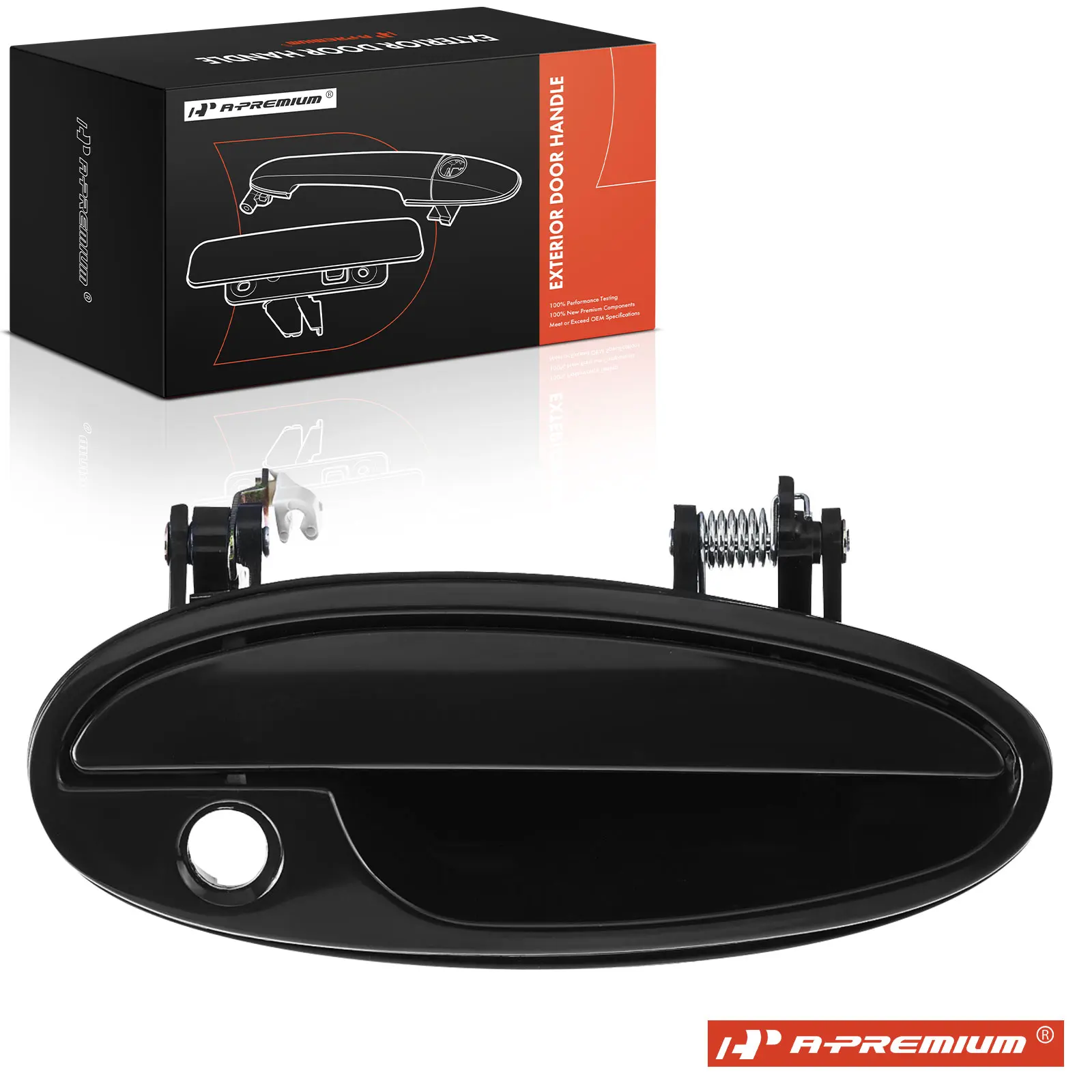 A-Premium Front Passenger Side Exterior Door Handle with Keyhole for Chevrolet Impala 2000-2005 Monte Carlo 2004-2005