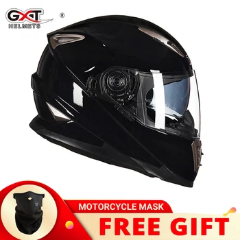 GXT Clown Integral-Motorradhelm, innere Sonnenlinse, Motocross, Casco Moto, leicht, Sicherheit, Straßenrad, schnelles Reiten, Casque Moto