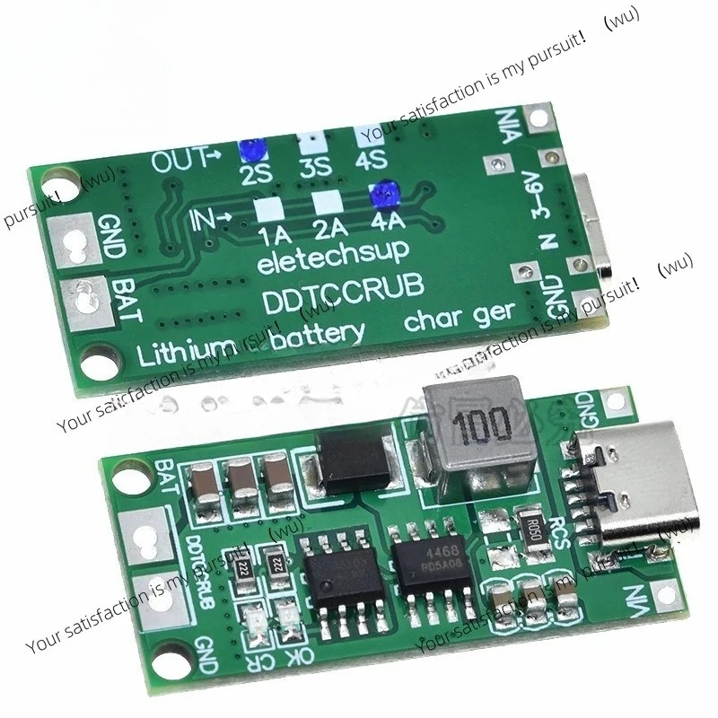 2S/3S/4S 1-4A Boost Module TypeC Lithium Polymer Lithium Battery Charging Module DC 3-6V