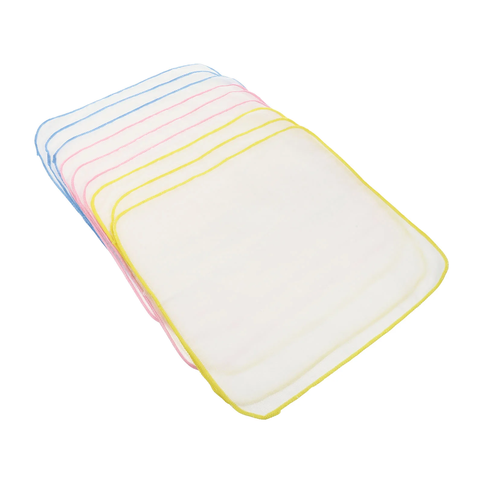 9 Pcs Newborn Bibs for Boy Muslin Burp Cloths Baby Gauze Square Clothing Infant Towels