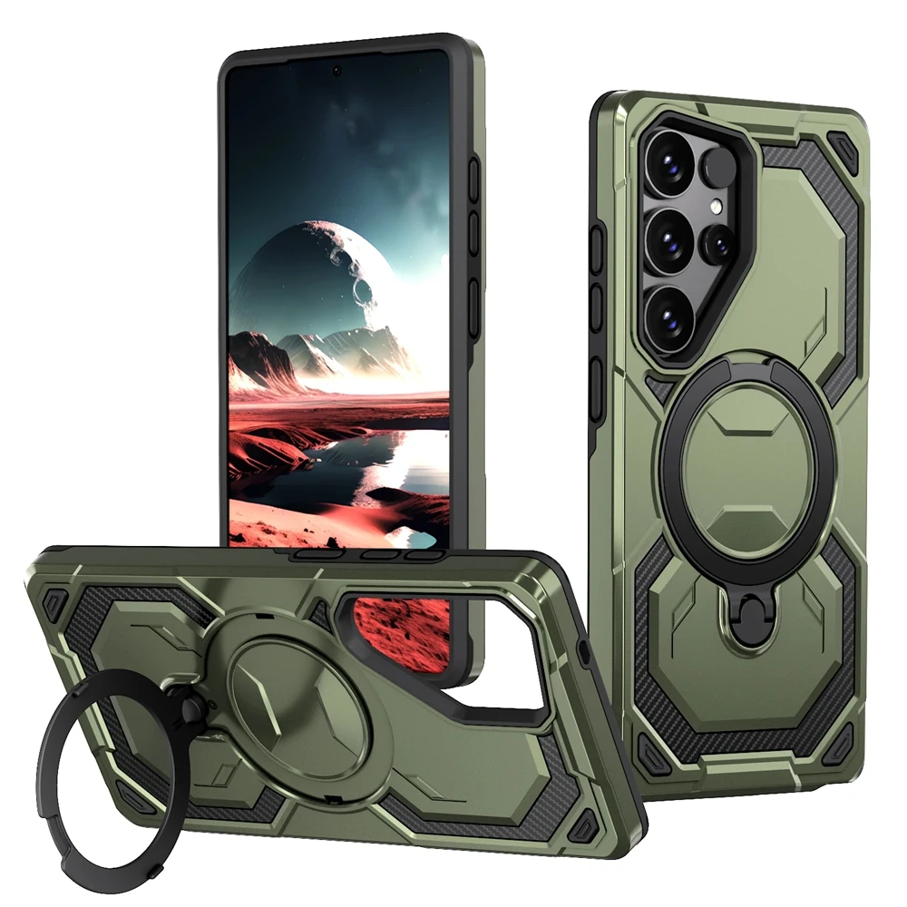 Magnetische Sagsafe Armor Hülle für Samsung S26 S25 S24 S23 Plus Ultra FE Edge A56 A55 A36 A35 A26 A25 A16 A15 A06 mit kabellosem Laden – Detail 9