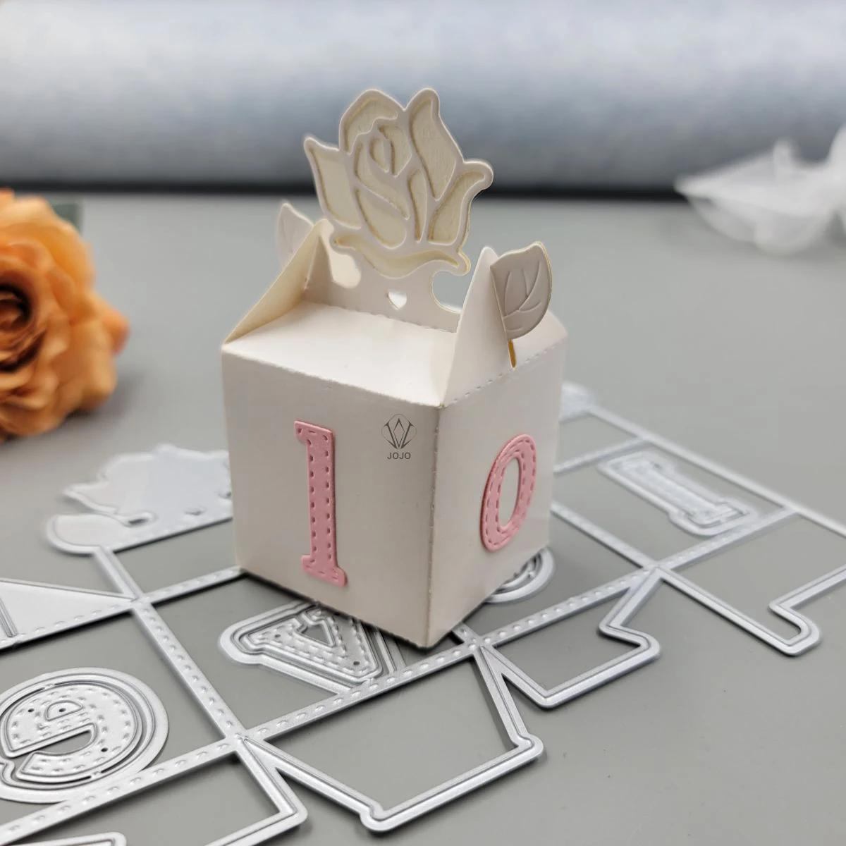 

Valentines Rose Gift Box Metal Cutting Dies Scrapbook DIY Manual Album Production Tool Metal Carbon Steel Material 2023 New