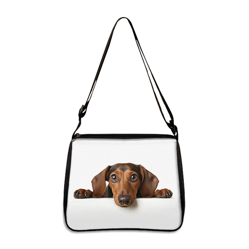 Simpatiche borse a tracolla per cani Prone Bulldog Beagle Pug Dogs stampa borse a tracolla per donna borsa a mano borsa portaoggetti portatile