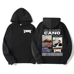 Rapper Cano Triana Tour Album 2025 Double Sided Sweatshirt Men Women Harajuku Vintage Casual Fleece Pullovers Hoodies Streetwear