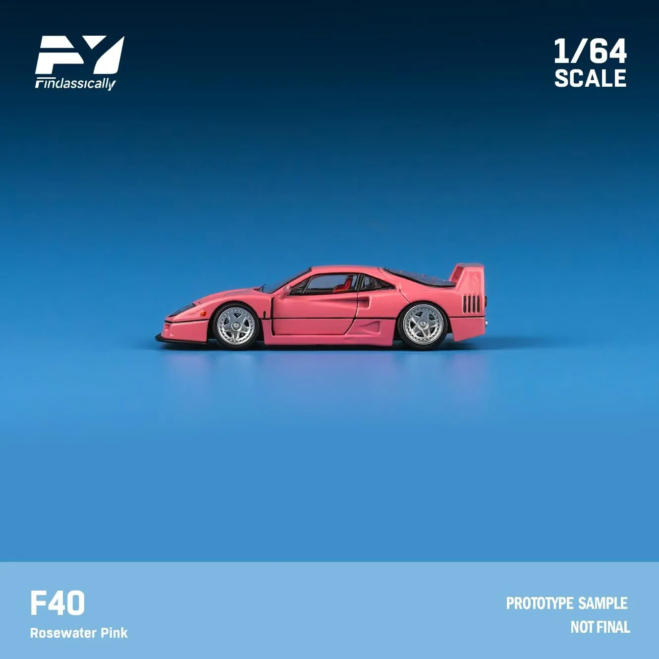 

Stocks Findclassically FY 1:64 F40 Pink Color Diecast Model Car In 2025