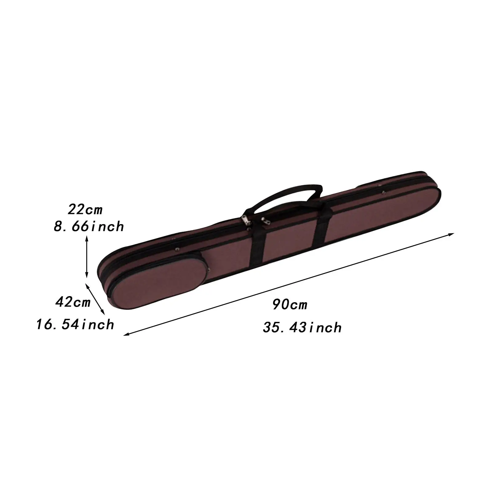 Double Bass Bow Case Thick Padding Sturdy Instrument Accessories Bow Box Bow Bag for Travel Camping Performances Outdoor Concert