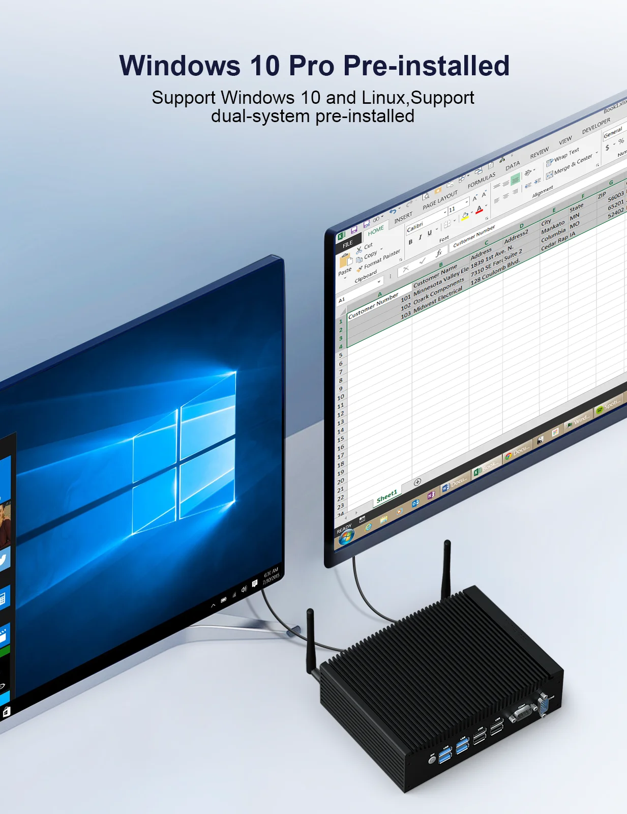 هيستو وعرة كمبيوتر مصغر 8th الجنرال إنتل كور i5 i7 DDR4 8G 4K 2 * HDMI RJ45 Lan RS232 راوتر PfSense بدون مروحة الكمبيوتر الصناعي ITX