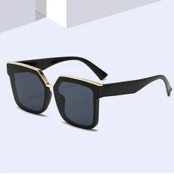 2024 Large Frame Sunglasses Women Round Face Net Red With The Same Frame Sun Protection Face Small Anti-uv Trend Sunglasses