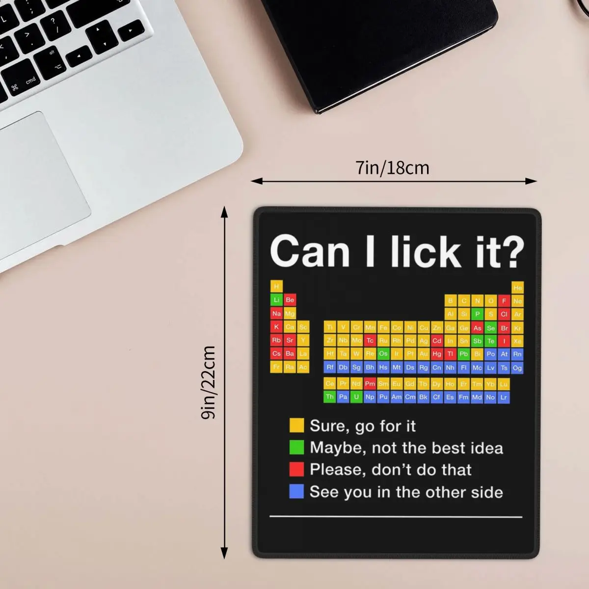 Can I Lick It Periodic Table Mouse Pad Computer Keyboard Mouse Mat Gamer PC Laptop Desk Mat Office Accessories