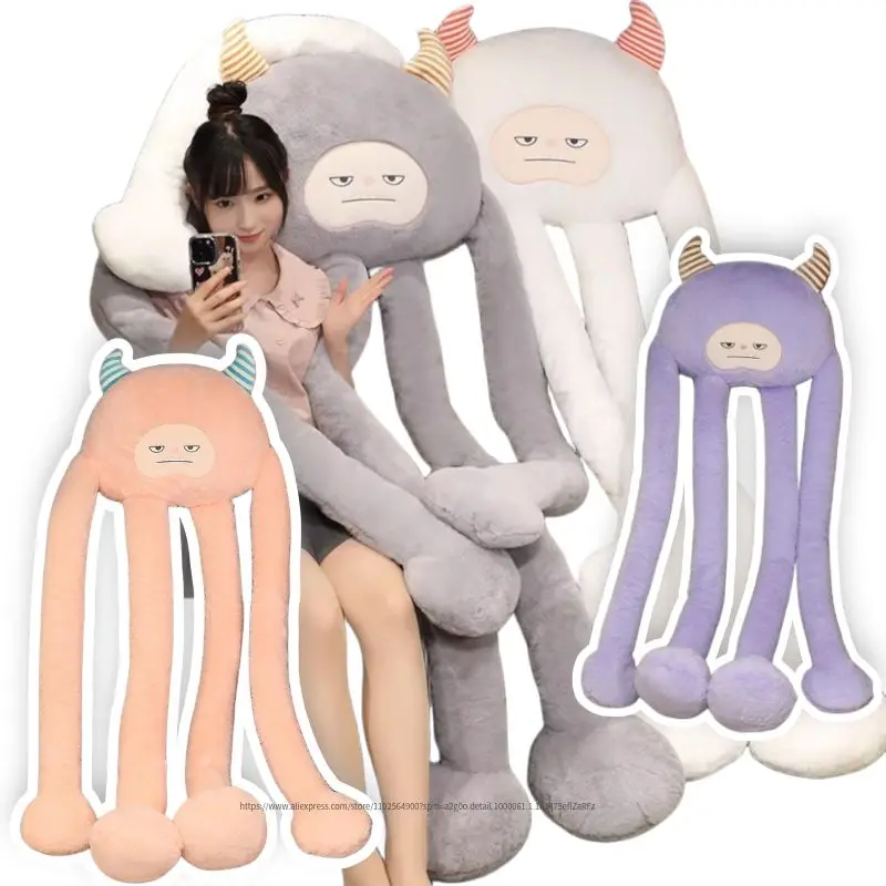 

175cm Giant Swag Ferry Plush Pink White Octopus Alien Monster Toy Stuffed Long Arms&Legs Devil Throw Boyfriend Pillow Room Decor