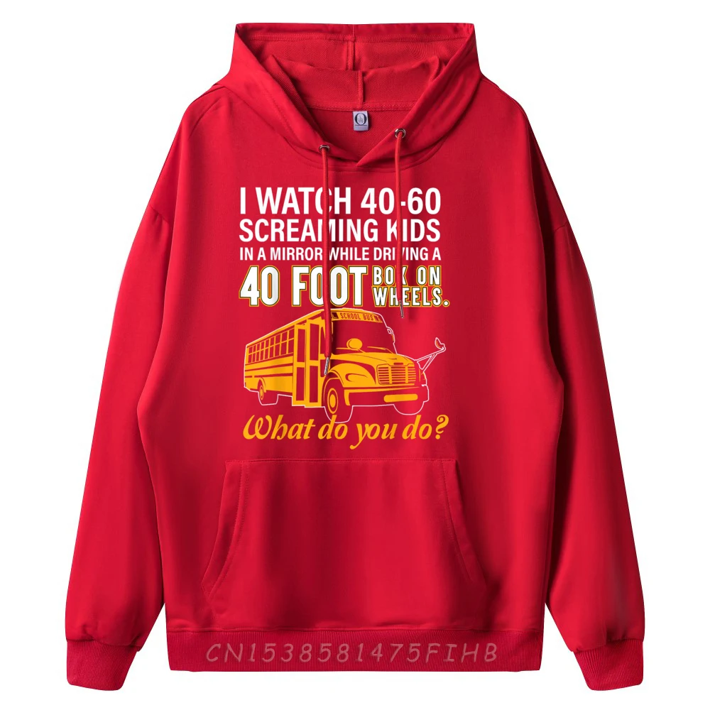School Bus Driver Watch Screaming O Neck Hoodies Summer Hoodies Long Sleeve Graphic Graphic Hoodies Printed Women's