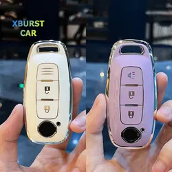 3 4 Buttons Remote Car Shell For Nissan X-trail T33 Qashqai J12 Teana Altima Ariya 2022 2023 TPU Key Case Cover Holder Keychain