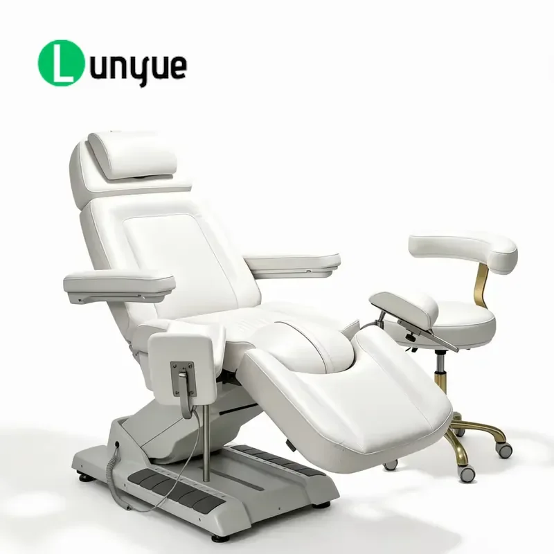 Electric Hospital Obstetrics Delivery Bed Gynecological Examination Chair Stainless Steel Frame with Stirrups for Medical