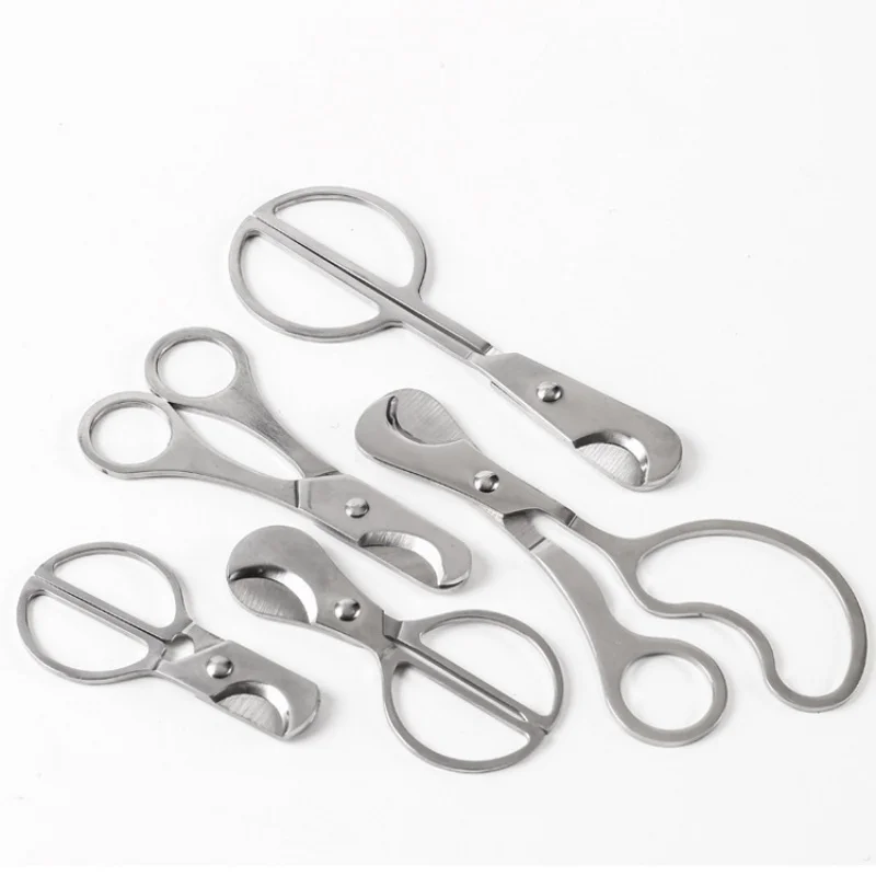 Cigar Cutter Scissors Knife Stainless Steel Head Guillotine Portable Cigar Knife Cutter Smoking Cigar Cutting Tool Accessories