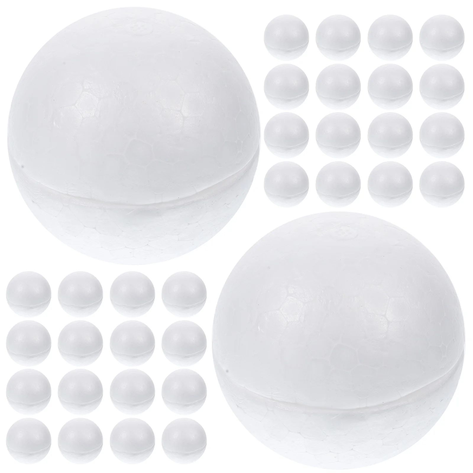 200 stuks ronde witte polystyreen bollen bal schuim halfrond speelgoed voor kinderen half ambacht