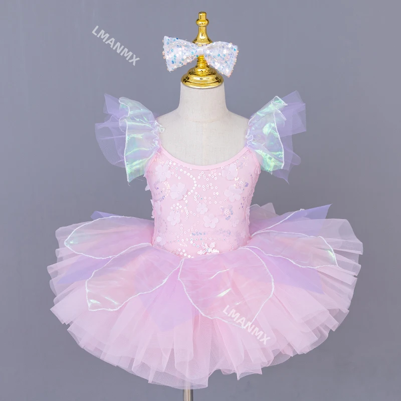 Children's ballet performance costume, fluffy gauze skirt, sequins, kindergarten dance performance costume