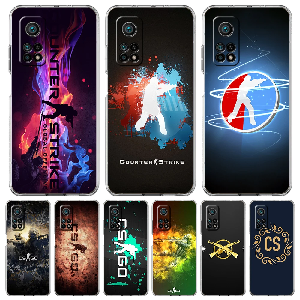 Cs Go Logo Transparent Phone Case For Xiaomi Mi Poco X3 X4 NFC F3 M3 M4 12 11 Ultra 11T 11X Pro Lite 5G Soft Shell Fundas Coque