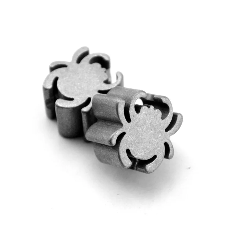 Titanium Spider Knife Pendant Rope Pendant Fidget Push Slider Pendant Knife Accessories Jewelry EDC Knife Decorative Piece