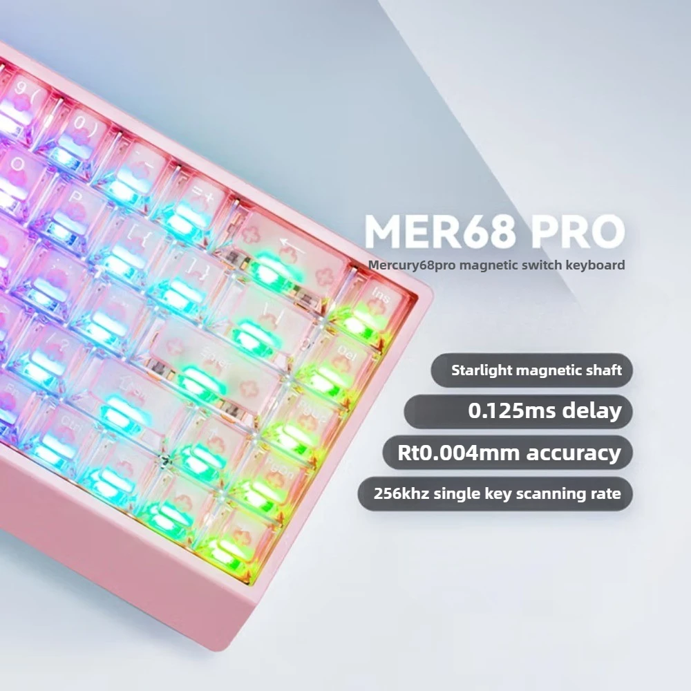 

Проводная клавиатура Carotmas Mercury68Pro с магнитным переключателем RT0,004 мм, механическая клавиатура с низкой задержкой, 8 кГц, игровая клавиатура, подарок для геймера