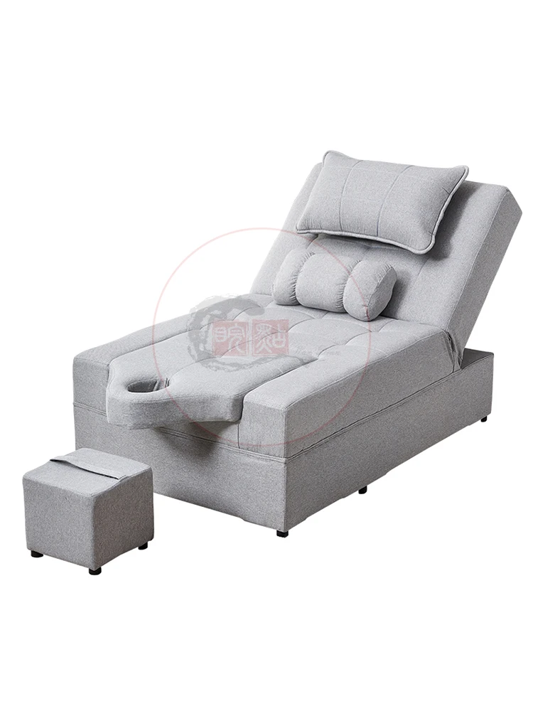 High end electric foot therapy sofa, leisure sauna, SPA foot bath massage bed, foot wash, rest hall, single  reclining chair