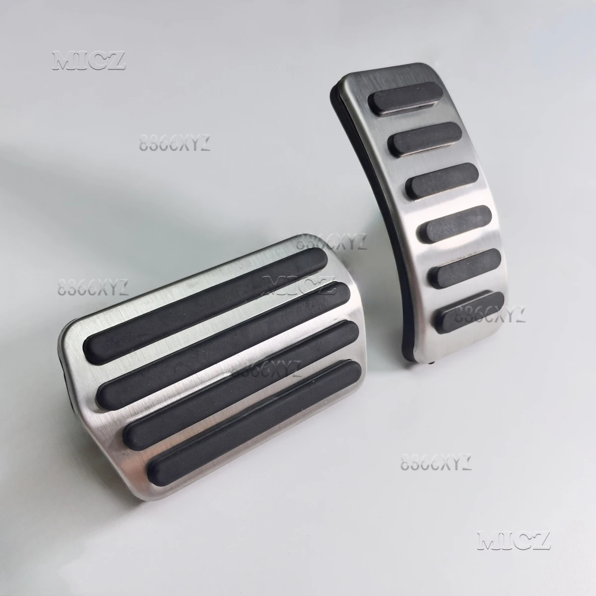 For Polestar 2 2020 2021 2022 Stainless Car Footrest Pedal Accelerator Brake Pedals Cover Anti-Slip Pads