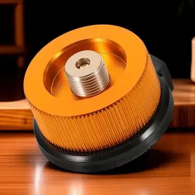 Gas Fuel Canister Adapter Camping Stove Backpacking Fuel Transfer Device Cylinder Nozzle Replacement Outdoor Mini Burner