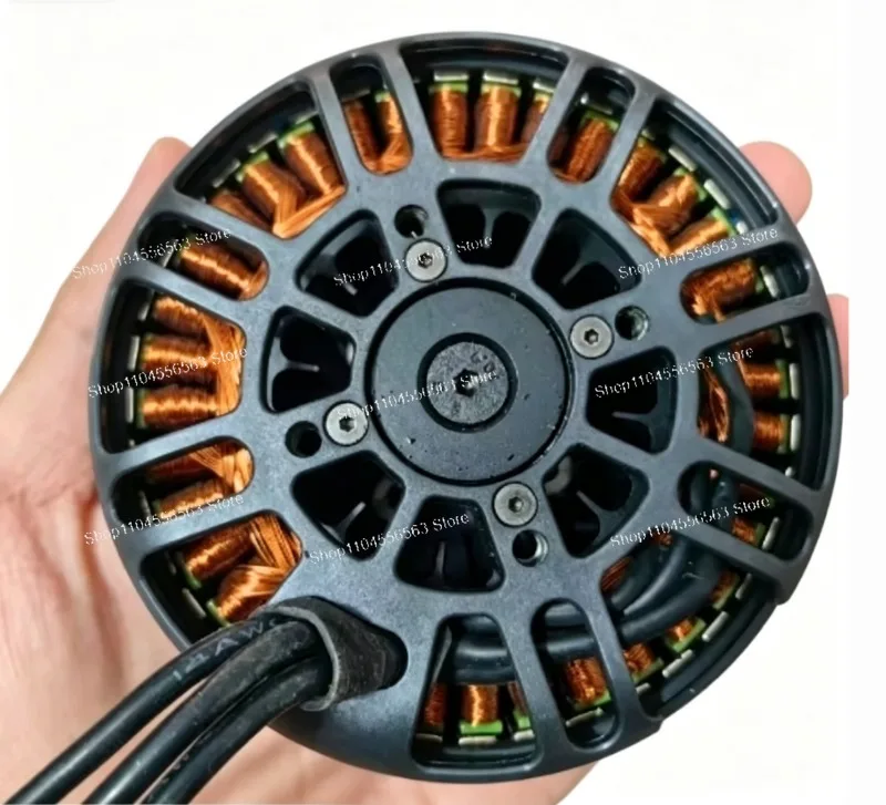 80% New 8318 100KV Brushless Motor External Rotor FOC Disc Motor for Plant Protection Drone W9245 4-Axis 6-Axis