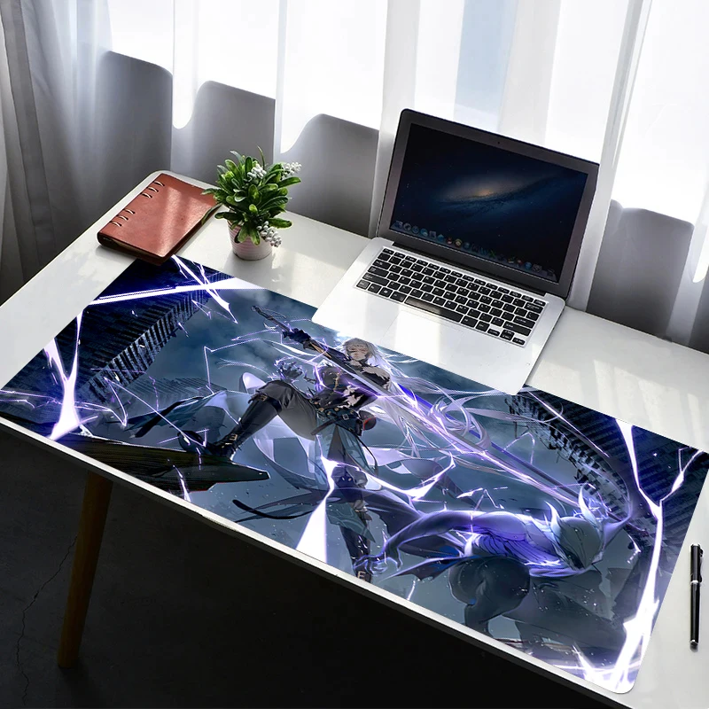 

Mouse Pad Laptop Rubber Extended Desktop Mat Computer Gamer Mousepad PC Gaming Accessories Wuthering Waves Calcharo Keyboard Pad