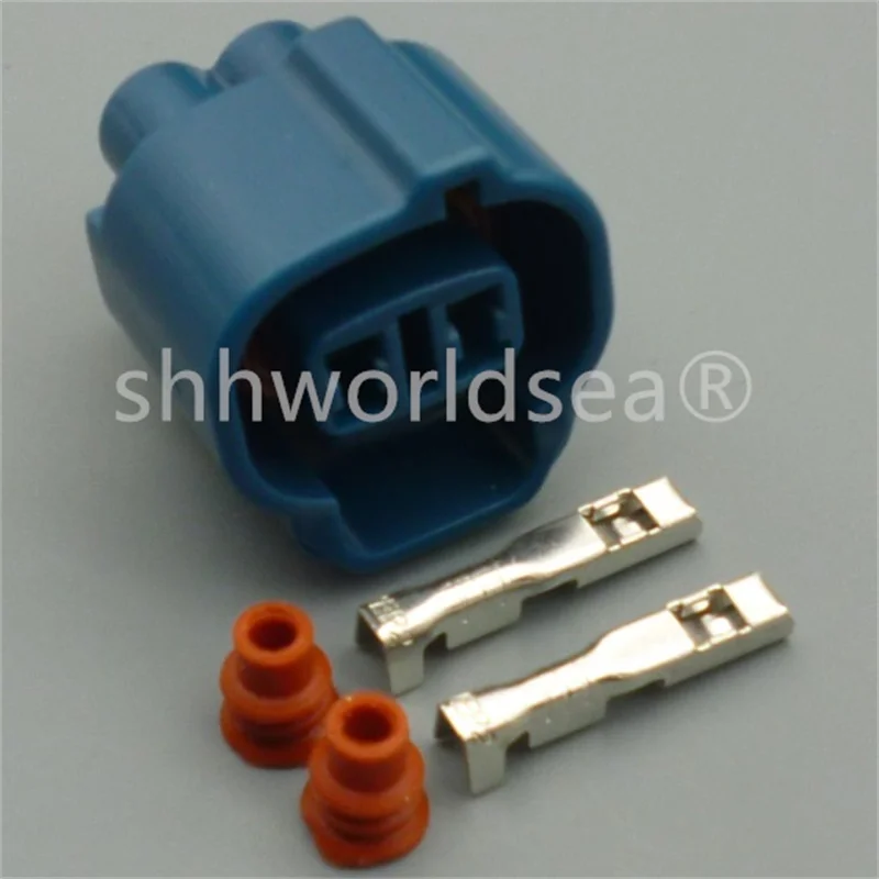 shhworldsea 2 Pin 2 Way 2.0MM Car connector plug Auto Waterproof fog lamp Socket Front fog lights front bumper installation