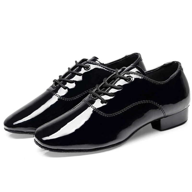 Zapatos de baile latino suaves para hombre, calzado de baile moderno de talla grande, tacón de 2,5 cm para niño, salón de baile, Tango, suela suave