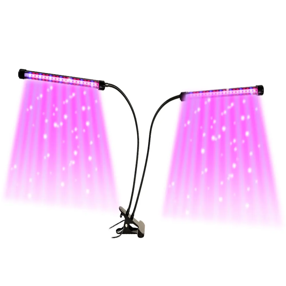 ضوء نباتي مزدوج الرأس جديد، ضوء نمو احترافي، ضوء نباتي كامل الطيف، ضوء نمو LED