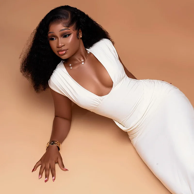 Falda de tubo plisada para mujer, ropa de calle ajustada minimalista europea y americana, vestido elegante sin mangas con cuello en V Sensual