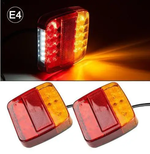 

2 шт. 12 В автомобильные сигнальные огни грузовика задние фонари индикатор тормозной стоп-сигнал универсальный прицеп грузовик указатели поворота позиционные лампы