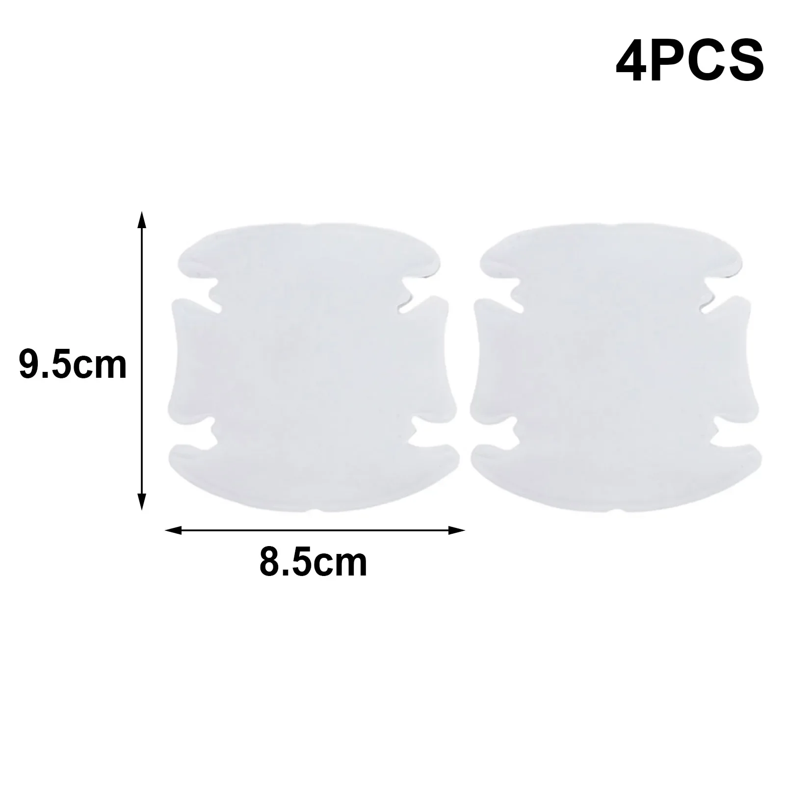 Accessory Door Handle Film Anti Fouling Sticker Transparent 4pcs 8.5cmx9.5cm Anti-Scratch Bowl Car Fiber Vinyl