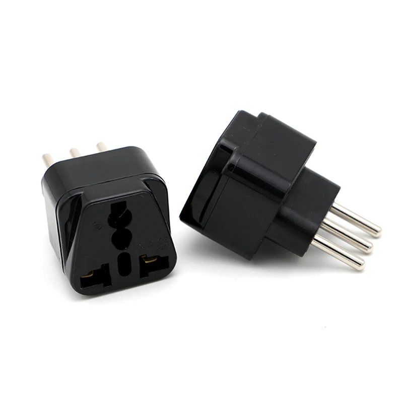 Italian Conversion Plug Universal Adapter Plug for Milan, Chile, Cuba, El Salvador, Uruguay, Syria and Vatican